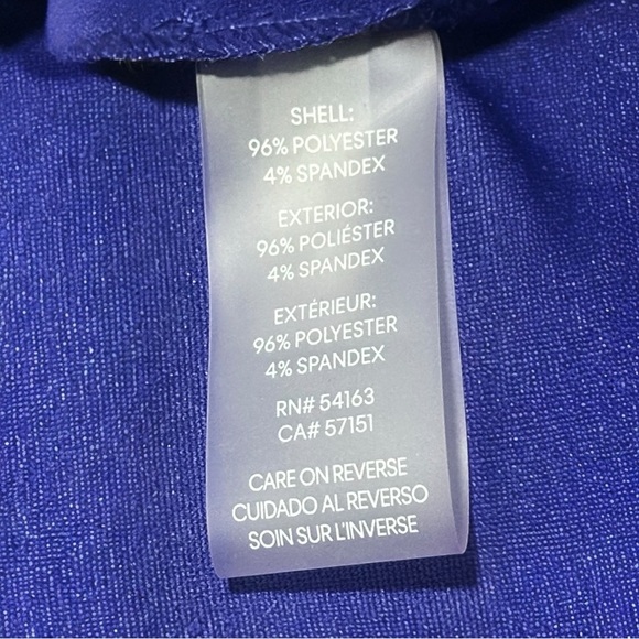 Calvin Klein Blue Work Dress Size 10 Career Office Knee Length Short Sleeve - Picture 8 of 8